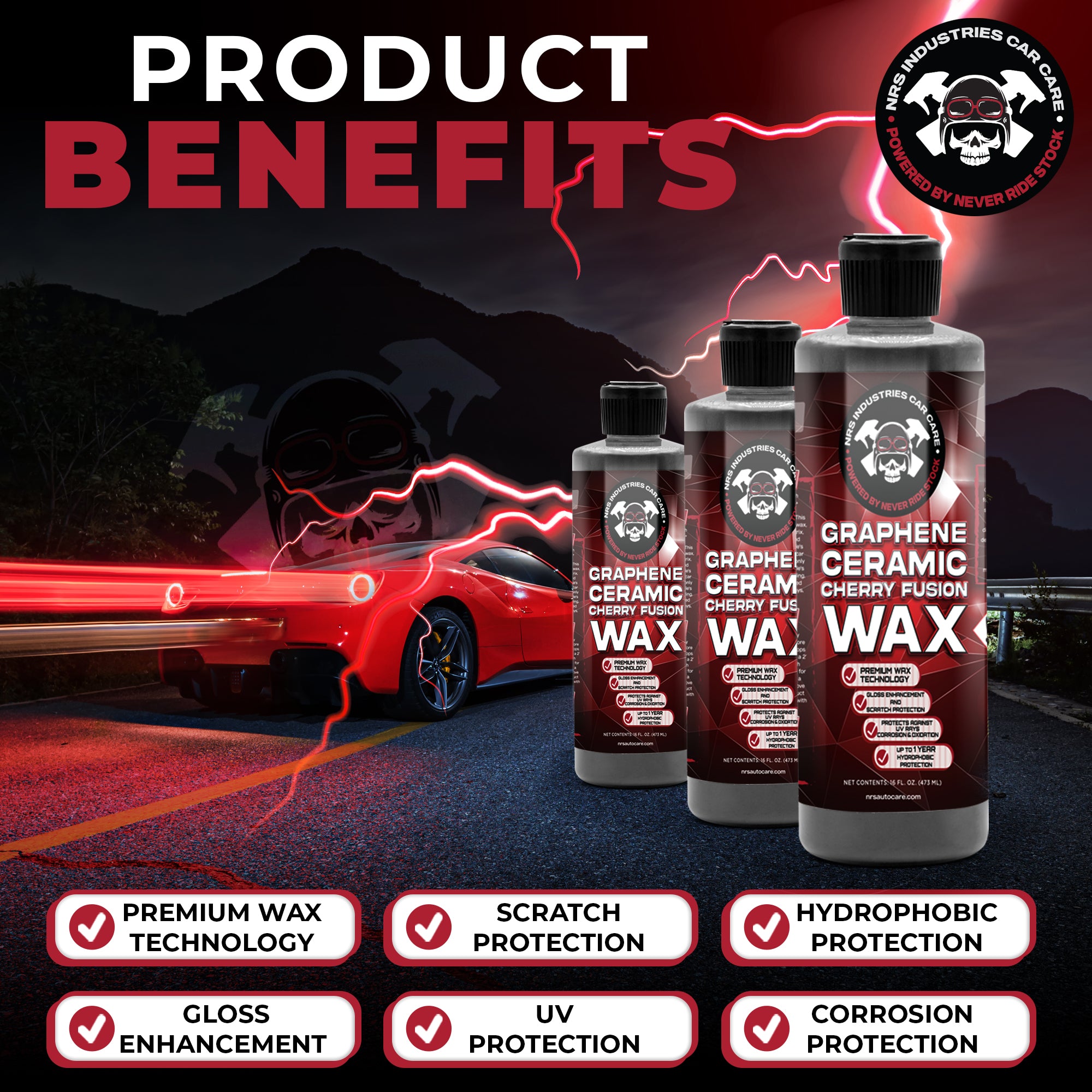 メンテナンス HBS SCORPIUS deluxe car wax Graphene + Ceramic Cherry Fusion Wax – NRS Auto Care